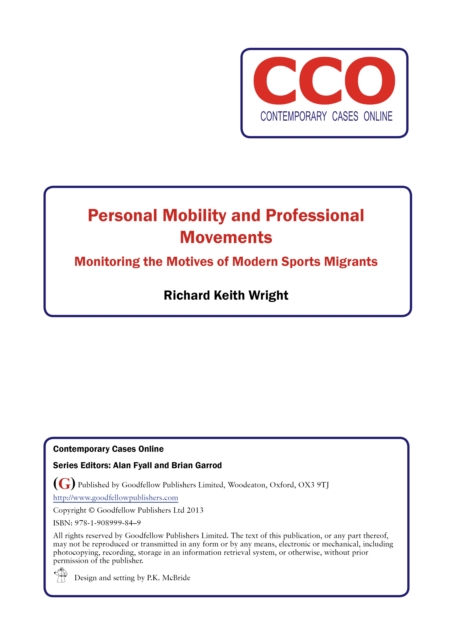 Personal Mobilities & Professional Movements in Sport, PDF eBook