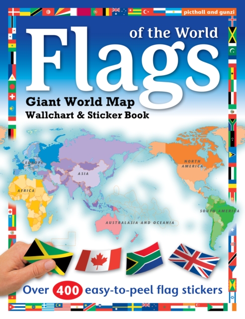 Flags of the World : World Map Wallchart Poster and Sticker Book, Paperback / softback Book
