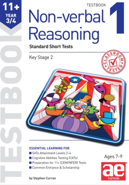11+ Non-Verbal Reasoning Year 3/4 Testbook 1 : Standard Short Tests, Paperback / softback Book