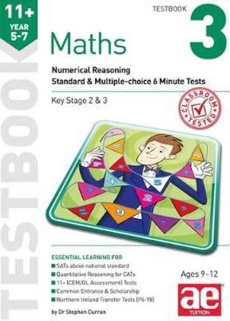 11+ Maths Year 5-7 Testbook 3 : Numerical Reasoning Standard & Multiple-Choice 6 Minute Tests, Paperback / softback Book