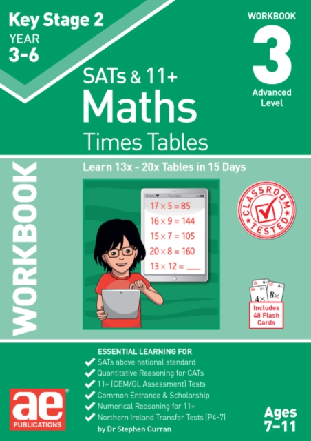 KS2 Times Tables Workbook 3 : 15 Day Learning Programme for 13x - 20x Tables, Mixed media product Book