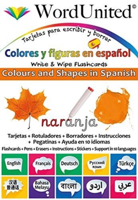 Colours and Shapes in Spanish : Write & Wipe Flashcards, Loose-leaf Book