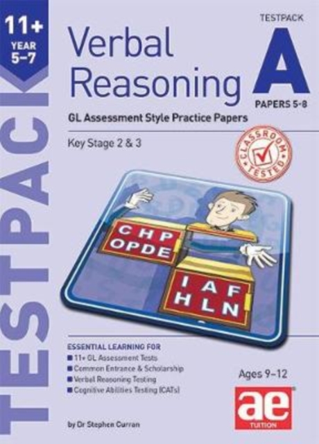 11+ Verbal Reasoning Year 5-7 GL & Other Styles Testpack A Papers 5-8 : GL Assessment Style Practice Papers, Mixed media product Book