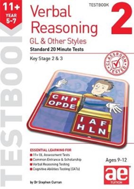 11+ Verbal Reasoning Year 5-7 GL & Other Styles Testbook 2 : Standard 20 Minute Tests, Paperback / softback Book