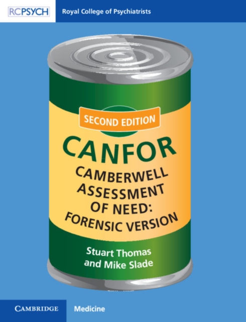 Camberwell Assessment of Need: Forensic Version : CANFOR, Paperback / softback Book