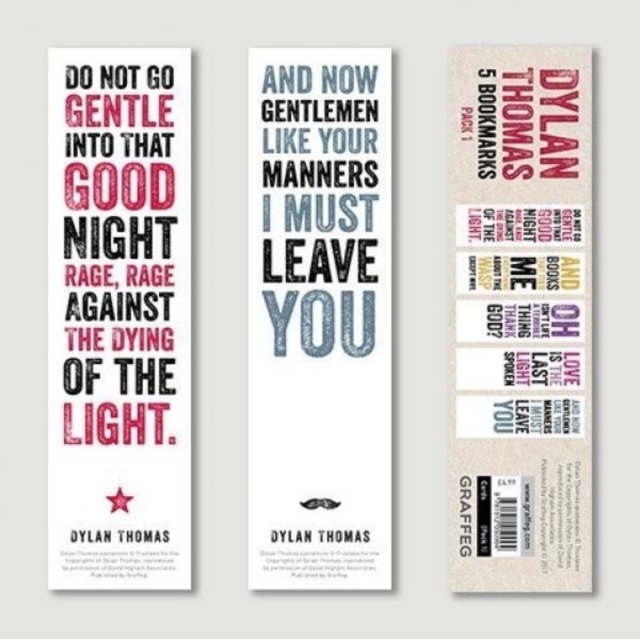 Dylan Thomas Bookmarks Pack 1, Other merchandise Book