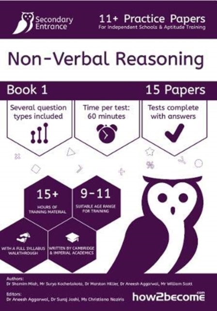 11+ Practice Papers For Independent Schools & Aptitude Training Non-Verbal Reasoning Book 1, Paperback / softback Book