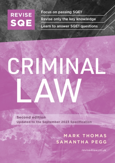 Revise SQE Criminal Law : SQE1 Revision Guide 2nd ed, PDF eBook