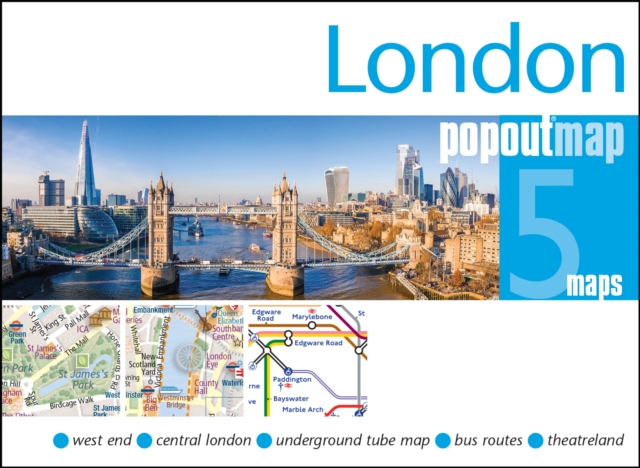 London PopOut Map, Sheet map, folded Book