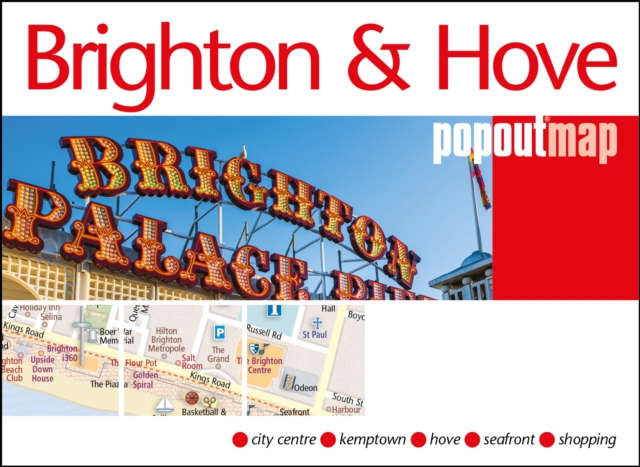 Brighton and Hove PopOut Map, Sheet map, folded Book