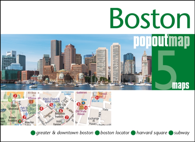 Boston PopOut Map, Sheet map, folded Book