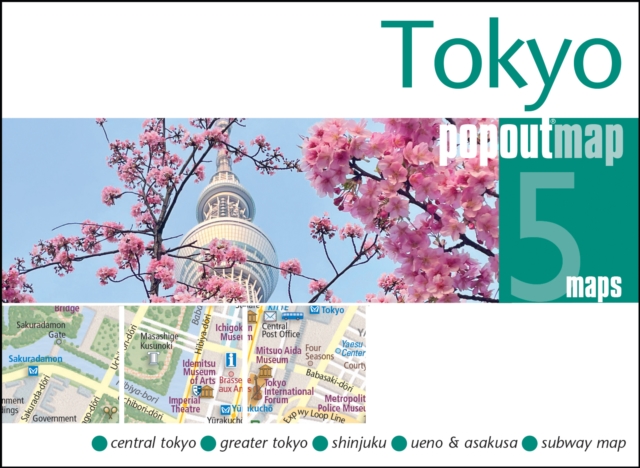 Tokyo PopOut Map, Sheet map, folded Book
