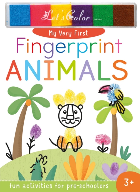 My Very First Finger Print Animals, Hardback Book