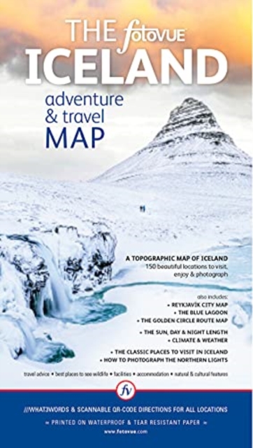 The fotoVUE Iceland Adventure and Travel Map, Sheet map, folded Book