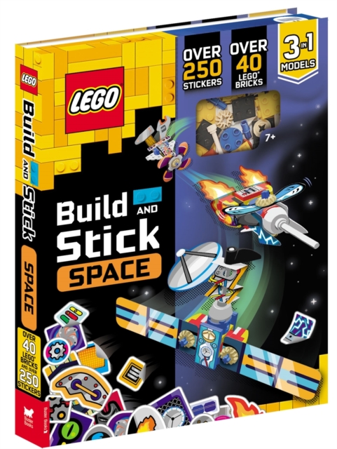LEGO® Books: Build and Stick: Space (includes LEGO® bricks, book and over 250 stickers), Hardback Book