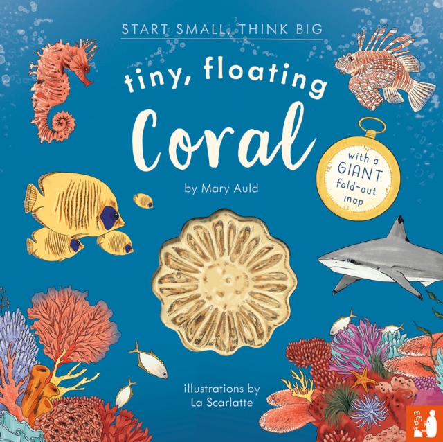 Tiny, Floating Coral : A fact-filled picture book about the life cycle of coral, with fold-out map of the world’s coral reefs (ages 4-8), Hardback Book