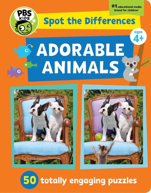 Spot The Differences: Adorable Animals : 50 Picture Puzzles, Thousands of Challenges, Hardback Book
