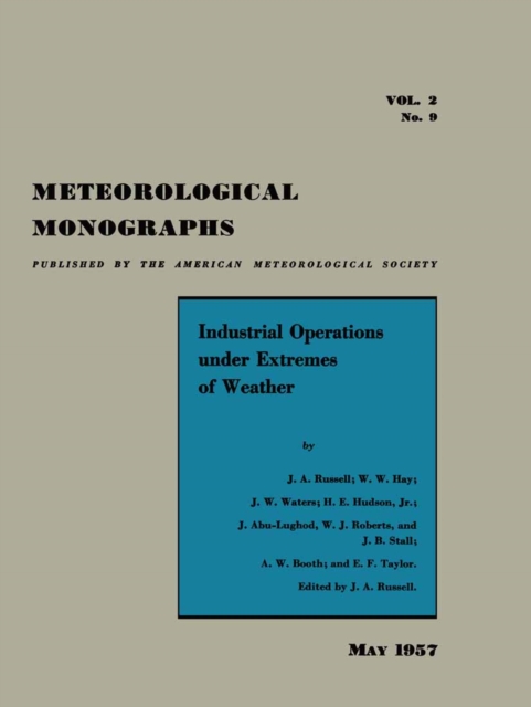 Industrial Operations under Extremes of Weather, PDF eBook