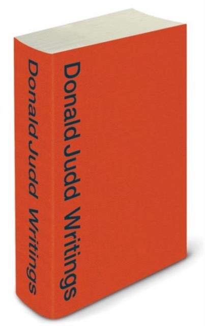 Donald Judd Writings, Paperback / softback Book