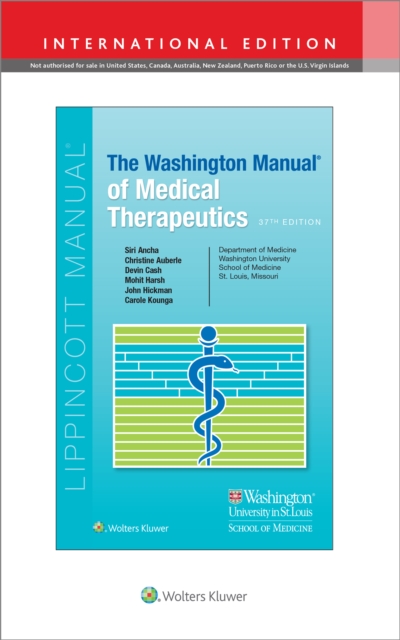 The Washington Manual of Medical Therapeutics, Paperback / softback Book