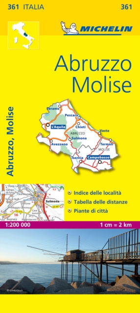 Abruzzo & Molise - Michelin Local Map 361 : Map, Sheet map, folded Book