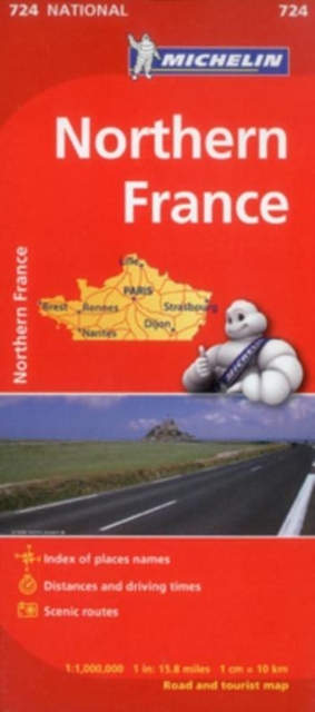 Northern France - Michelin National Map 724, Sheet map, folded Book