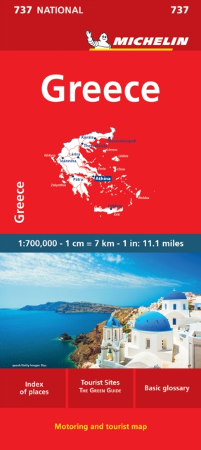 Greece - Michelin National Map 737 : Map, Sheet map, folded Book