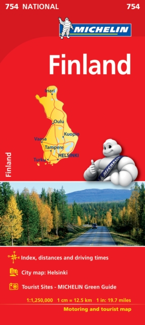 Finland - Michelin National Map 754 : Map, Sheet map, folded Book