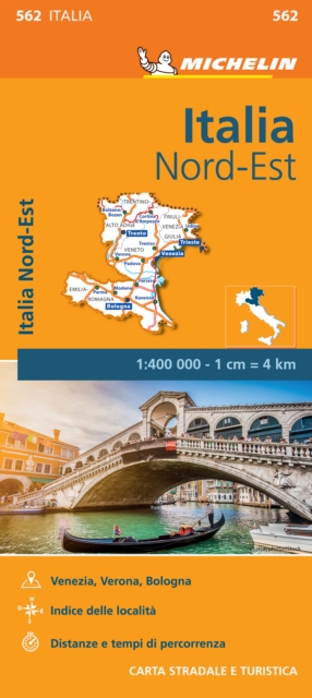 Italy Northeast - Michelin Regional Map 562 : Map, Sheet map, folded Book