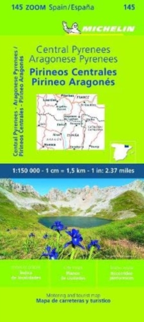 Pyrenees Central - Zoom Map 145, Sheet map, folded Book