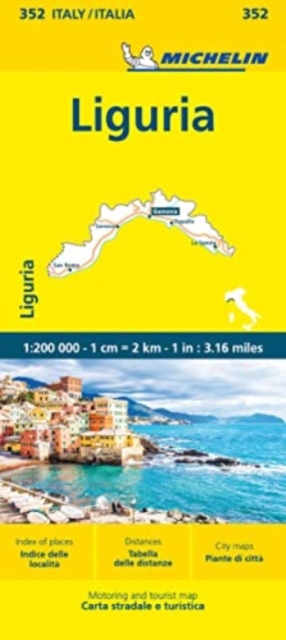 Liguria - Michelin Local Map 352, Sheet map, folded Book