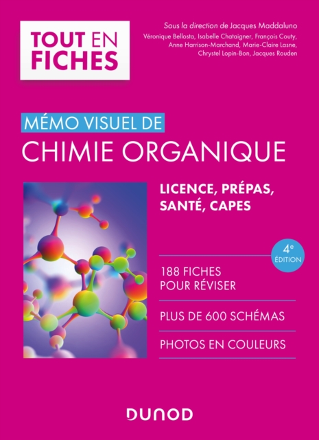 Memo visuel de chimie organique - 4e ed., PDF eBook