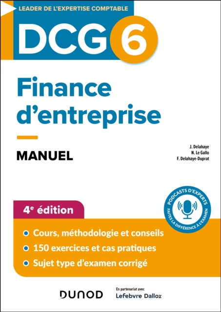 DCG 6 - Finance d'entreprise - Manuel - 4e ed., PDF eBook