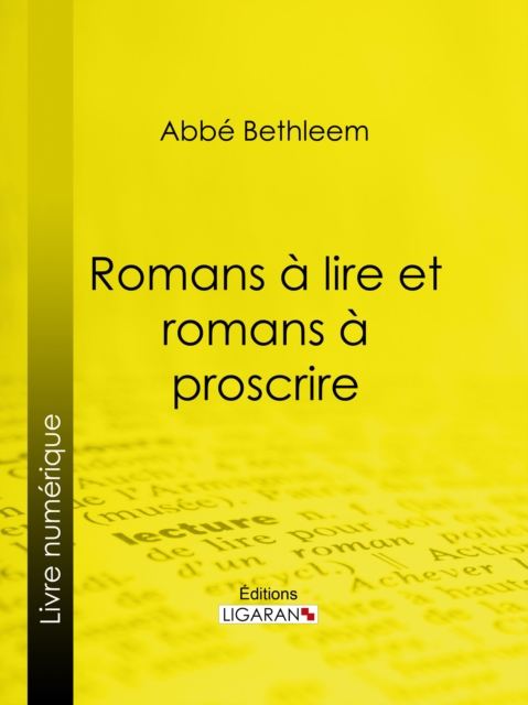 Romans a lire et romans a proscrire, EPUB eBook
