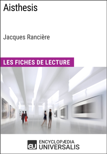 Aisthesis de Jacques Ranciere, EPUB eBook