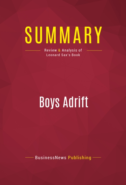 Summary: Boys Adrift, EPUB eBook