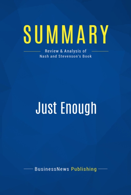 Summary: Just Enough, EPUB eBook