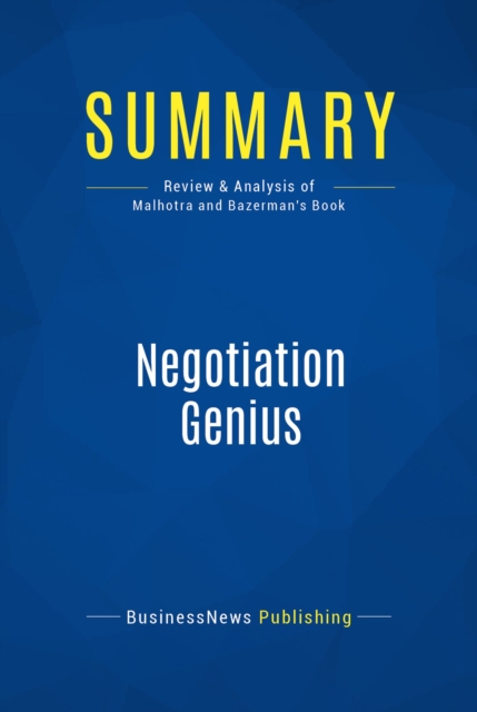 Summary: Negotiation Genius, EPUB eBook