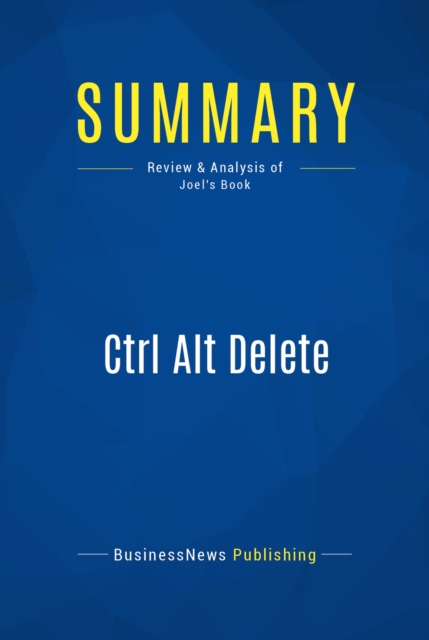 Summary: Ctrl Alt Delete, EPUB eBook