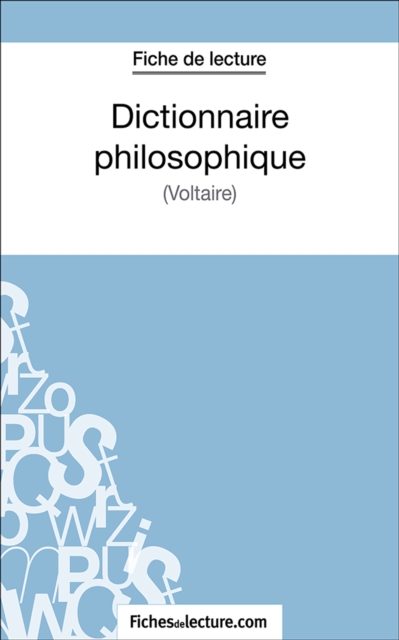 Dictionnaire philosophique, EPUB eBook