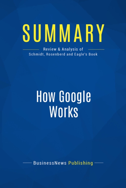 Summary: How Google Works, EPUB eBook
