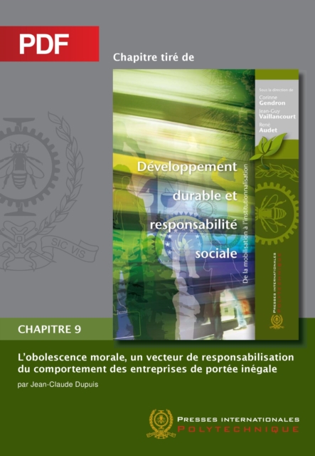L'obsolence morale, un vecteur de responsabilisation du comportement des entreprises de portee inegale (Chapitre PDF), PDF eBook
