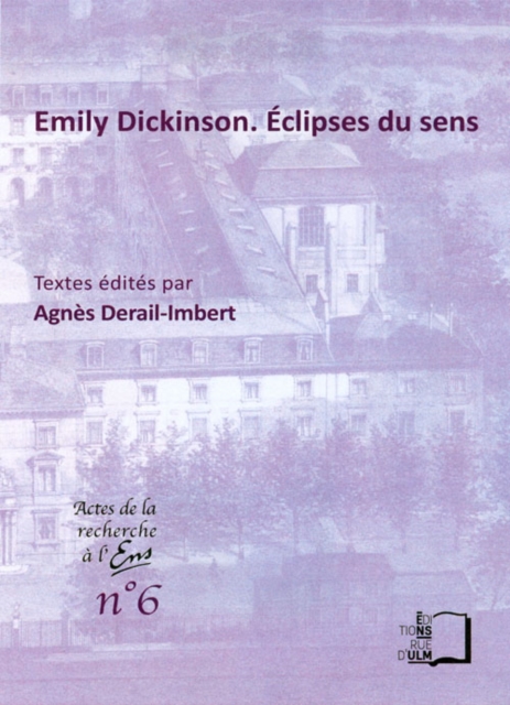 Emily Dickinson. Eclipses du sens, EPUB eBook