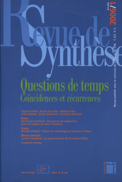 Questions de temps - Coincidences et recurrences, PDF eBook
