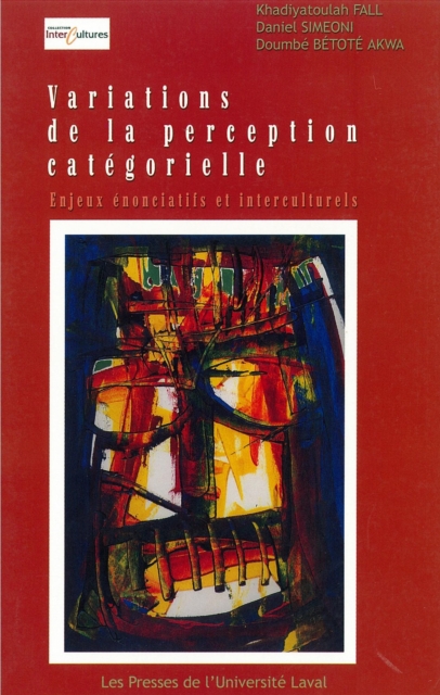 Variations de la perception categorielle : Enjeux enonciatifs et interculturels, PDF eBook