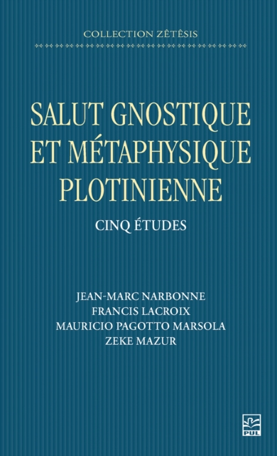 Salut gnostique et metaphysique plotinienne : Cinq etudes, PDF eBook