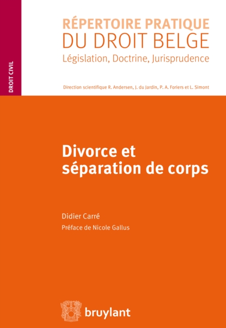 Divorce et separation de corps, EPUB eBook