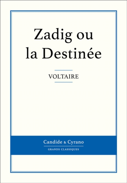 Zadig ou la Destinee, EPUB eBook
