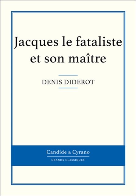 Jacques le fataliste et son maitre, EPUB eBook