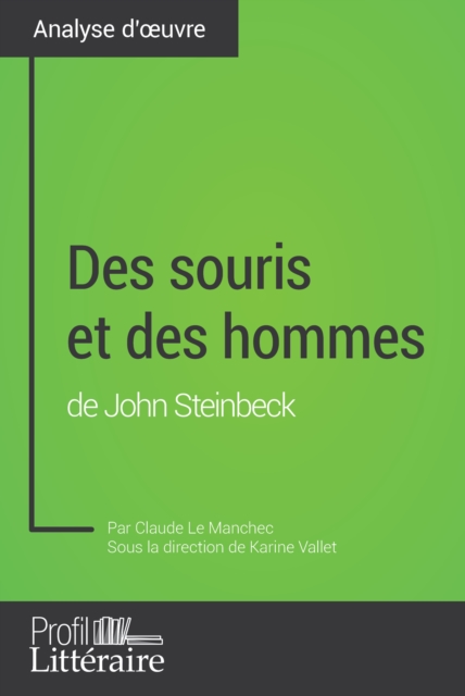 Des souris et des hommes de John Steinbeck (Analyse approfondie), EPUB eBook
